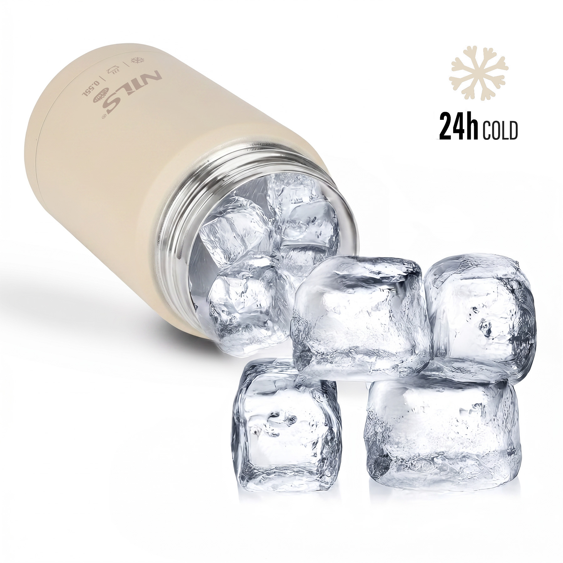 Termoska na jídlo NILS Camp NC3807 béžová 550 ml