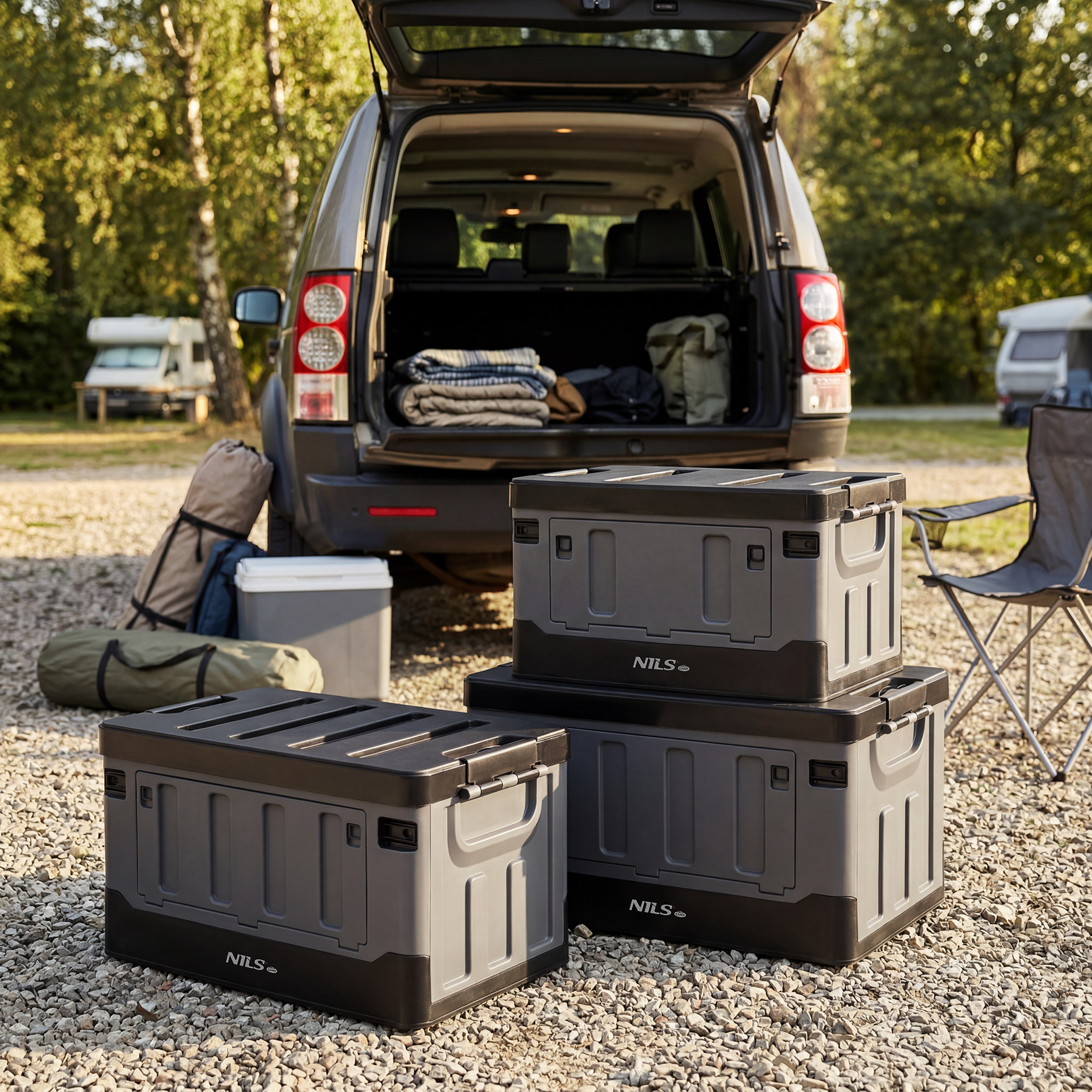 Skládací box s víkem NILS Camp NCB4602 XL 70 litrů