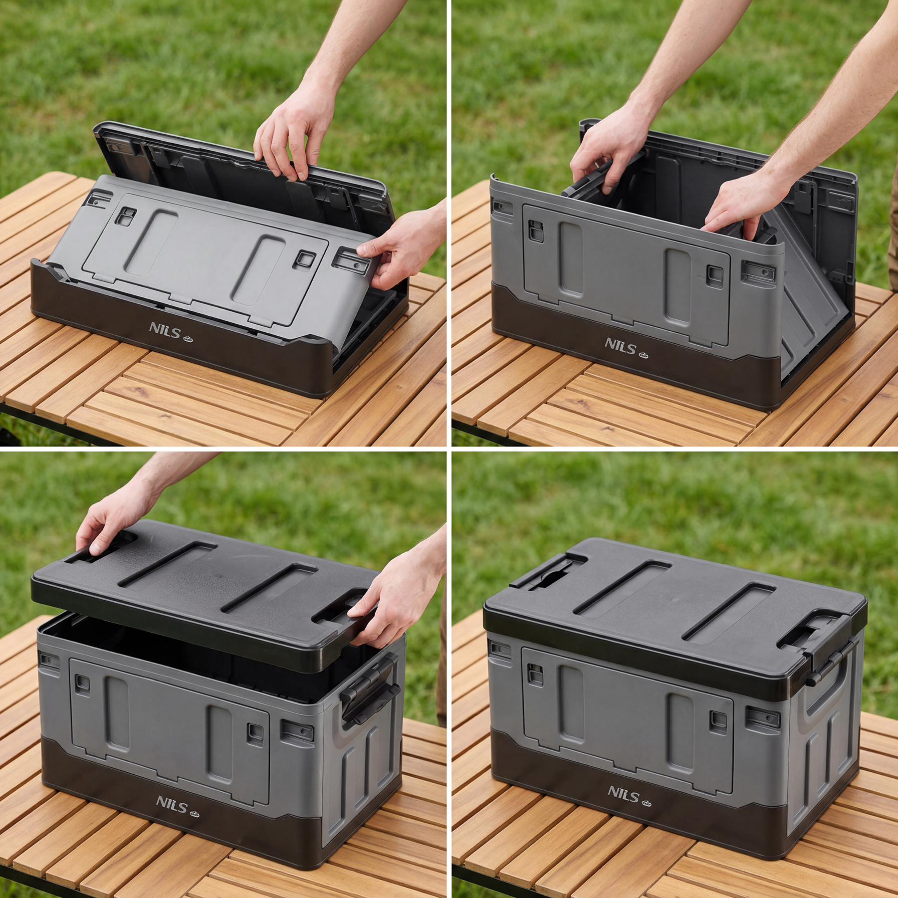 Skládací box s víkem NILS Camp NCB4602 XL 70 litrů