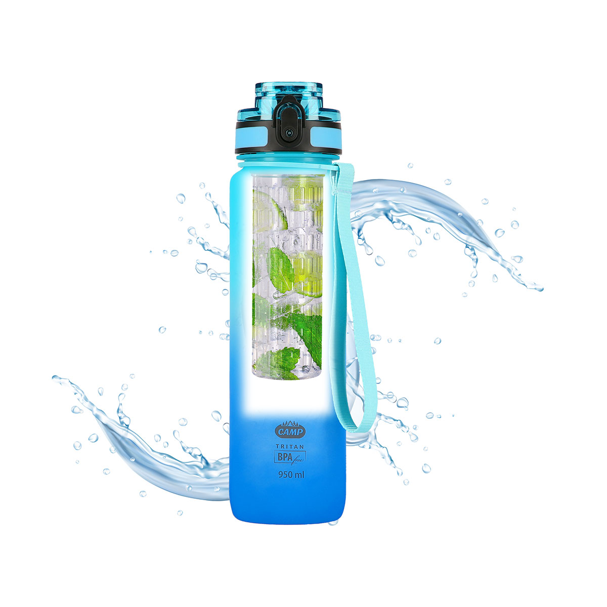 Tritanová láhev na pití NILS Camp NCD04 950 ml modrá