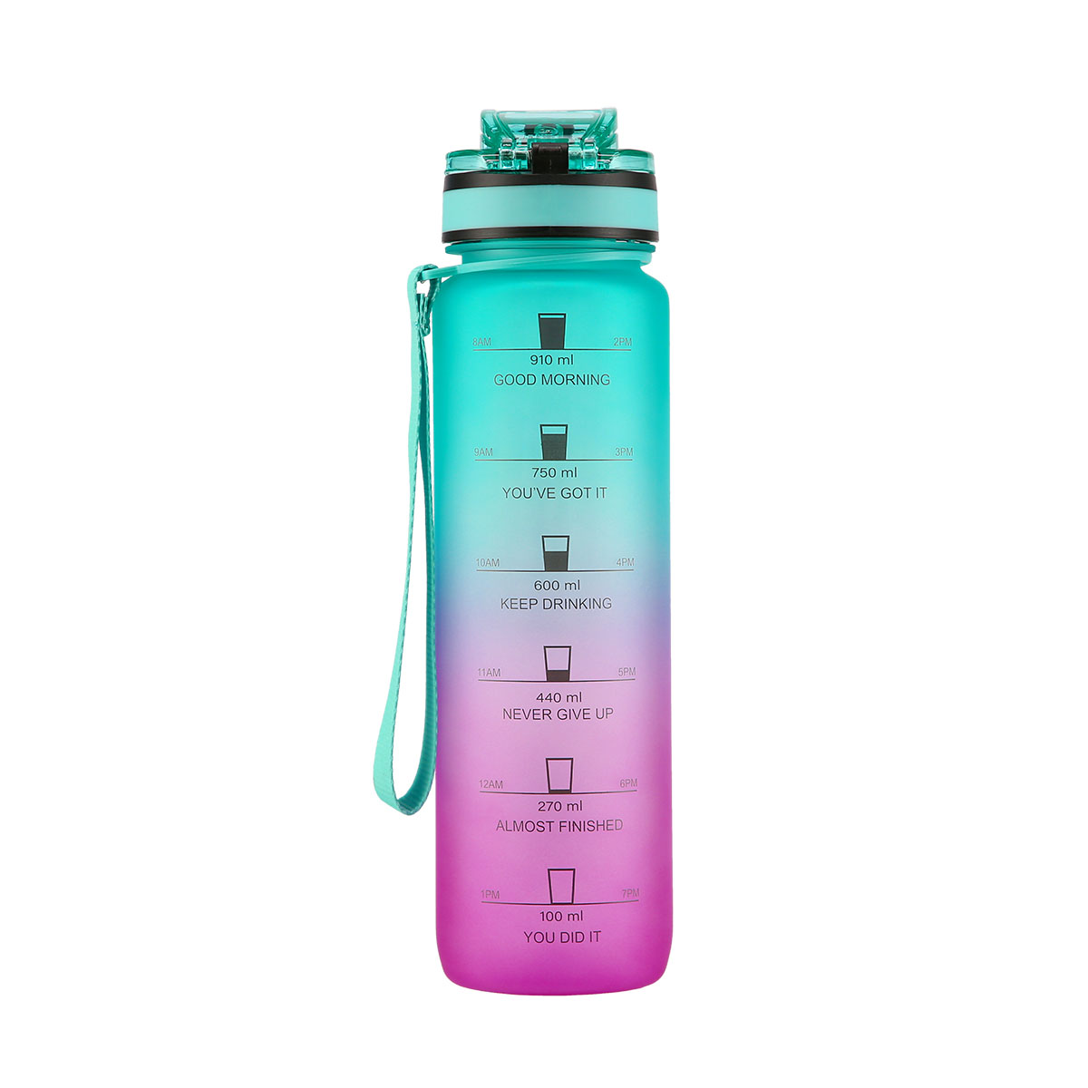 Tritanová láhev na pití NILS Camp NCD04 950 ml zeleno-růžová