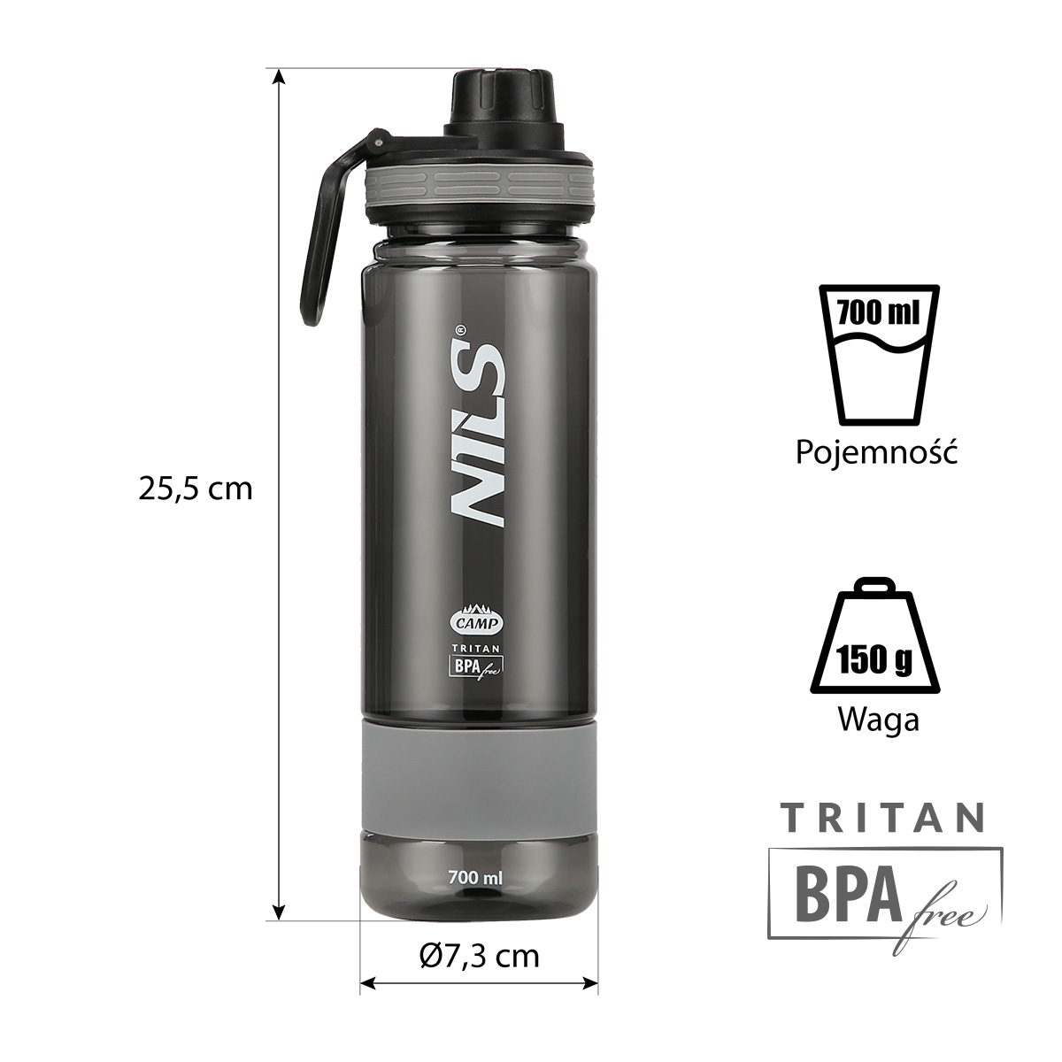 Tritanová láhev na pití NILS Camp NCD07 700 ml