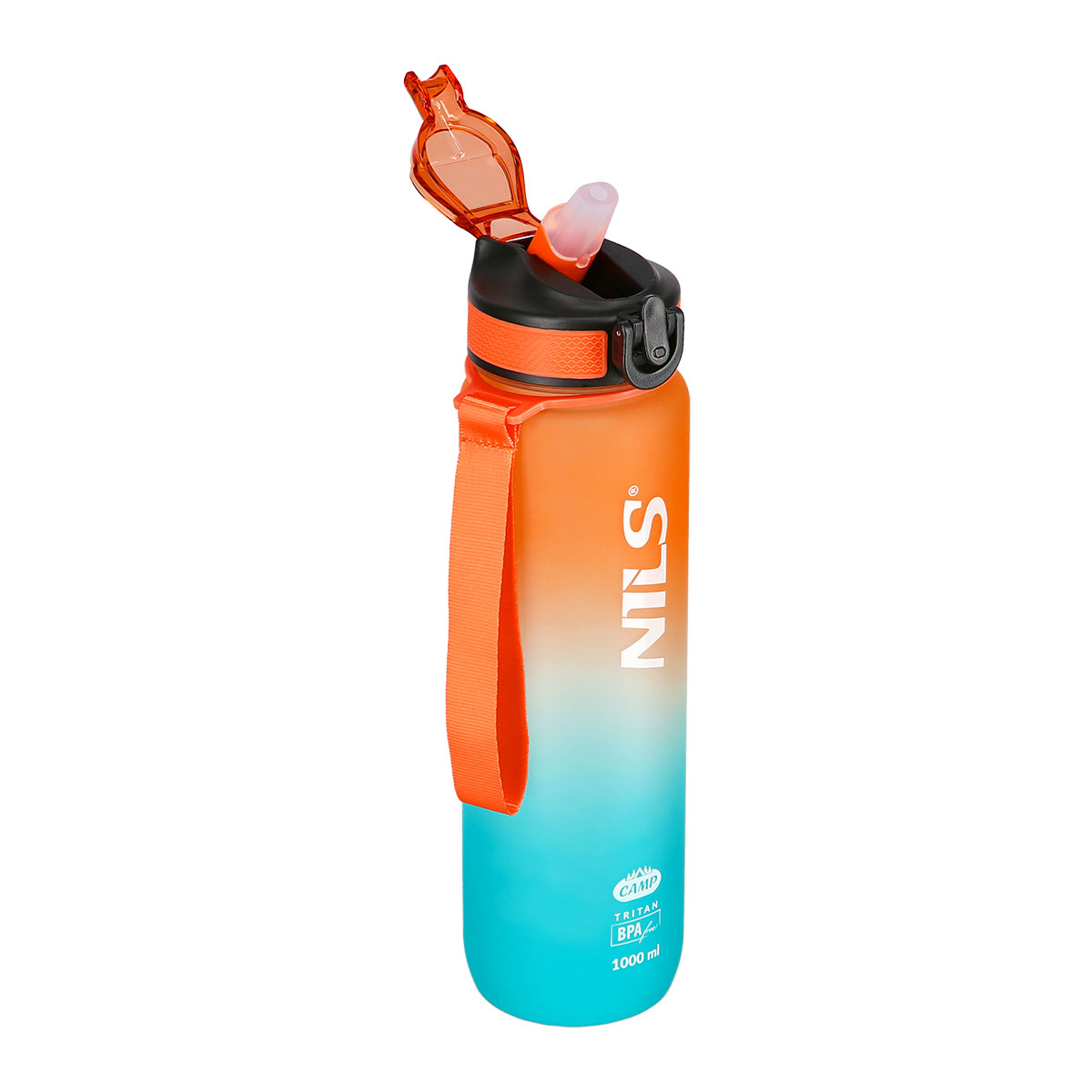 Tritanová láhev na pití NILS Camp NCD68 1000 ml oranžovo-modrá