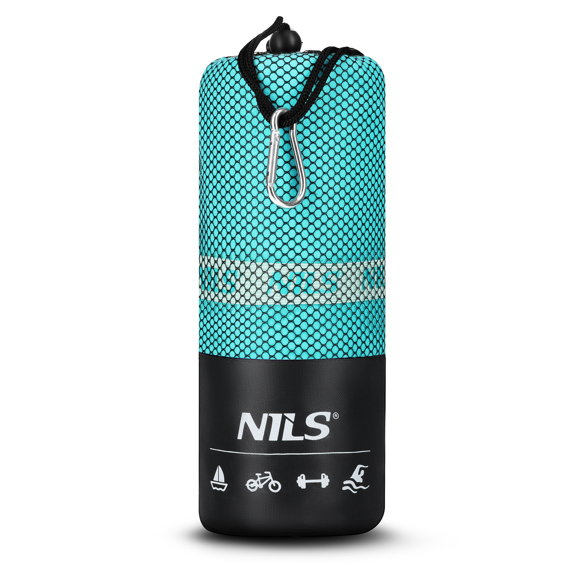 Ručník z mikrovlákna NILS NCR12 mořská/zelenomodrá