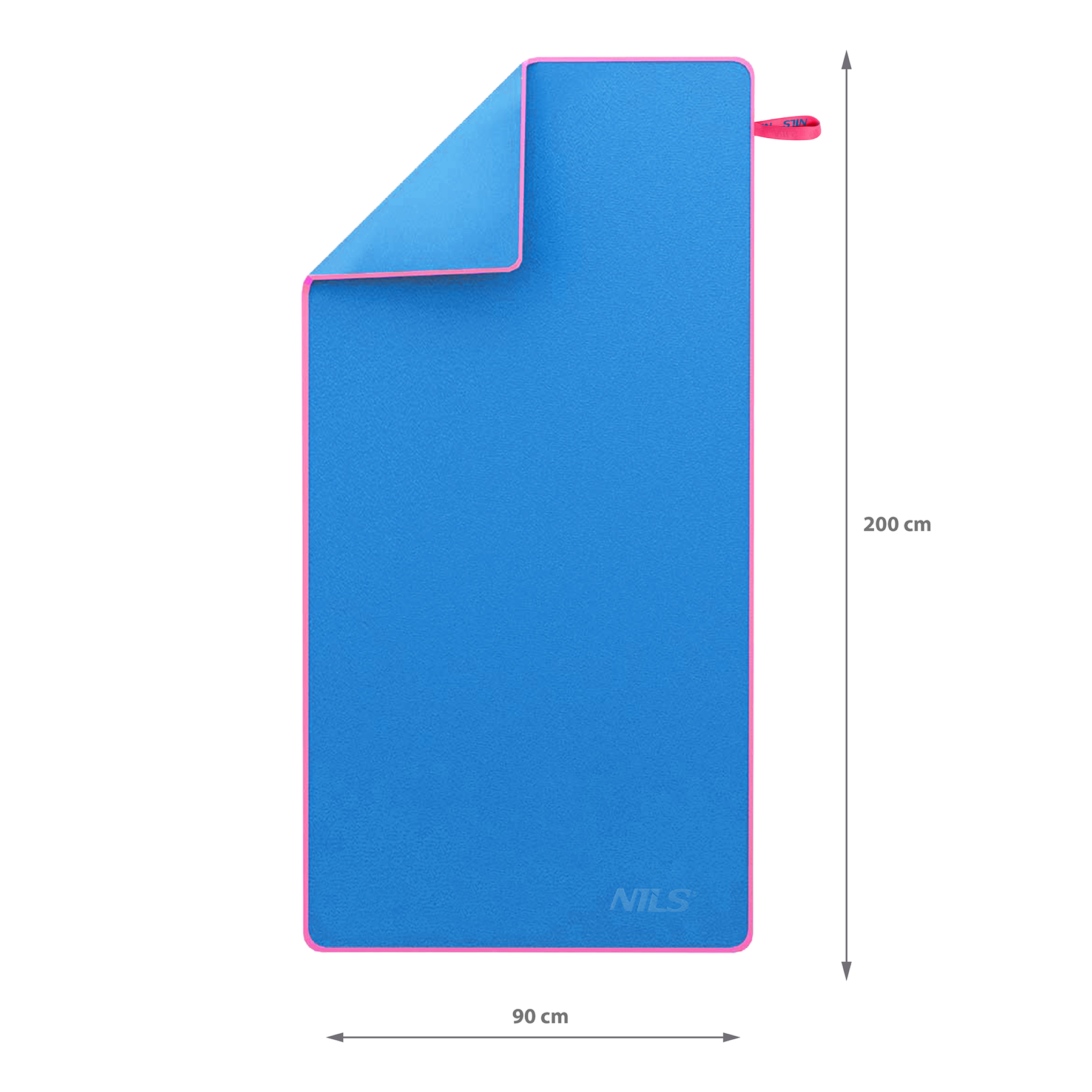 Ručník z mikrovlákna NILS NCR13 modrý/růžový