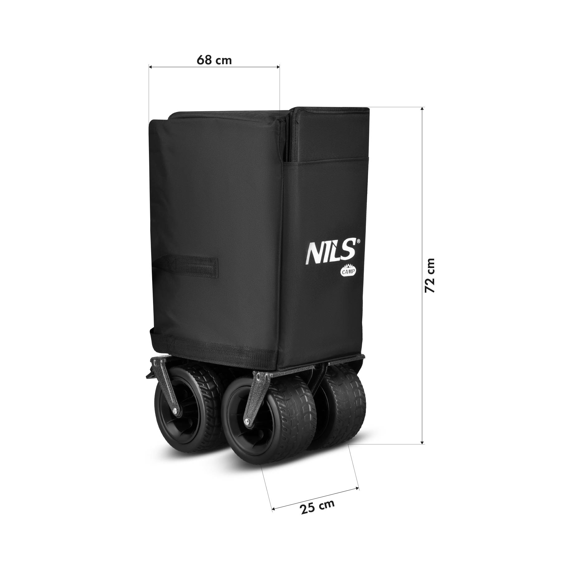 Kempingový vozík NILS Camp NC2604 XXL černý