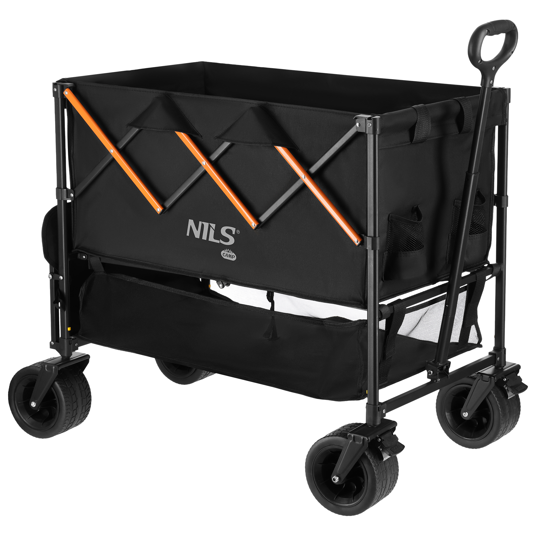 Kempingový vozík NILS Camp NC2607 XXL 160L černo-oranžový