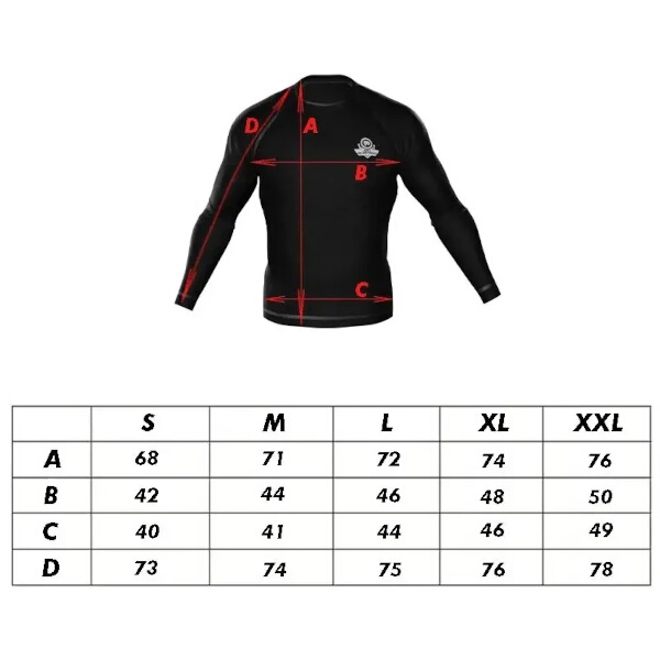 Pánské tréninkové tričko DBX BUSHIDO Rashguard RSL Black