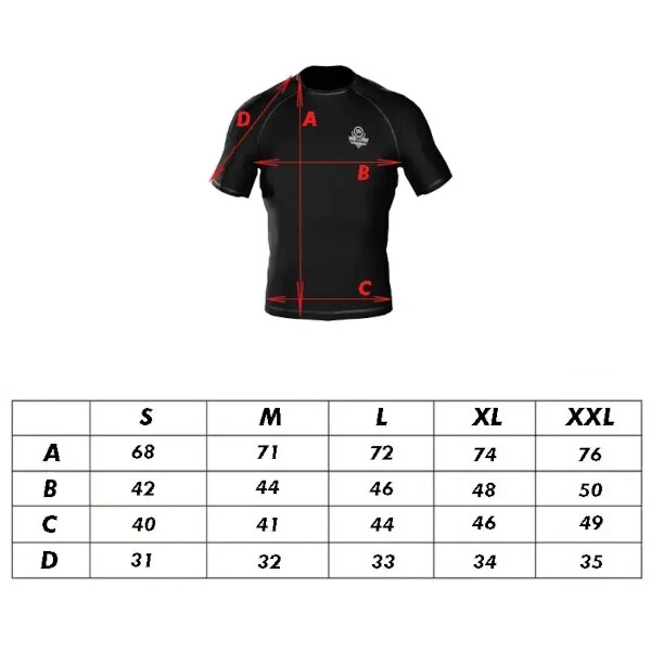 Pánské tréninkové tričko DBX BUSHIDO Rashguard RS Black