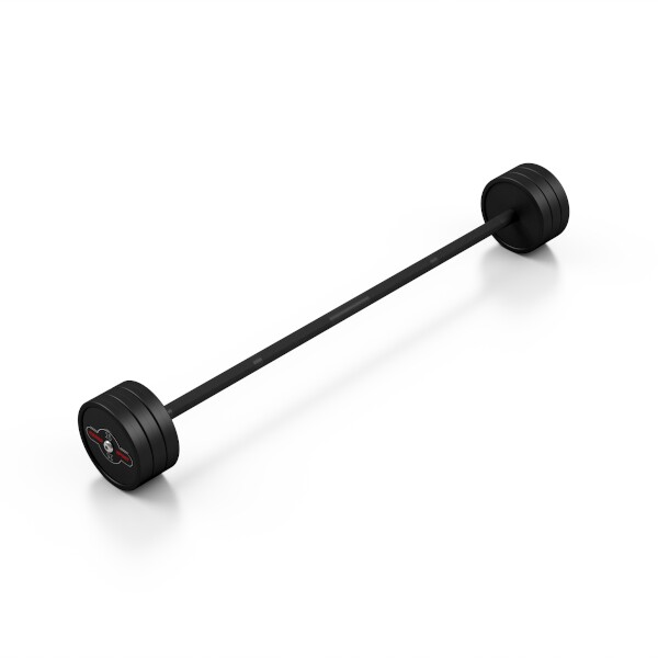 Rovná, obouruční činka MARBO MW-SG-25, 25 kg, černá