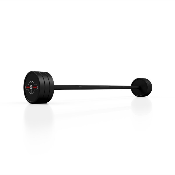 Rovná, obouruční činka MARBO MW-SG-25, 25 kg, černá