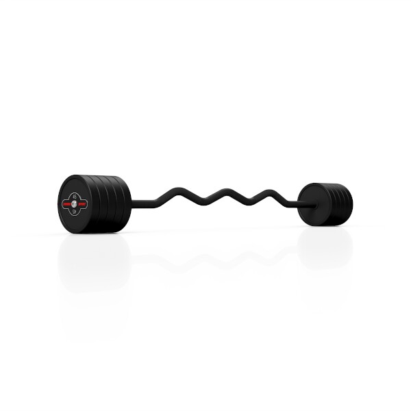 Lomená, obouruční činka MARBO MW-SG-45-L, 45 kg, černá