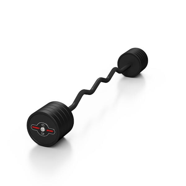 Lomená, obouruční činka MARBO MW-SG-45-L, 45 kg, černá