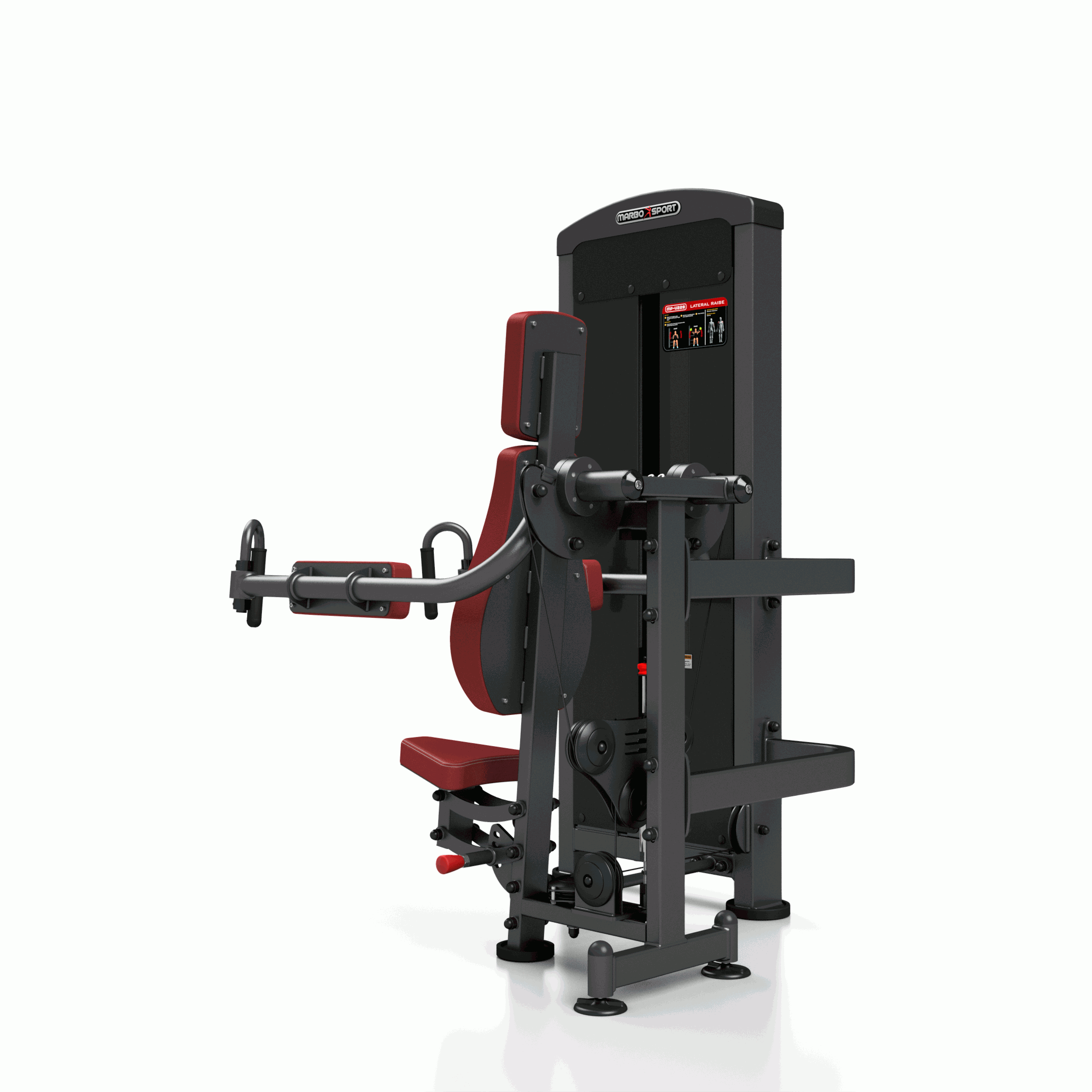 Posilňovací stroj na ramená - deltový sval