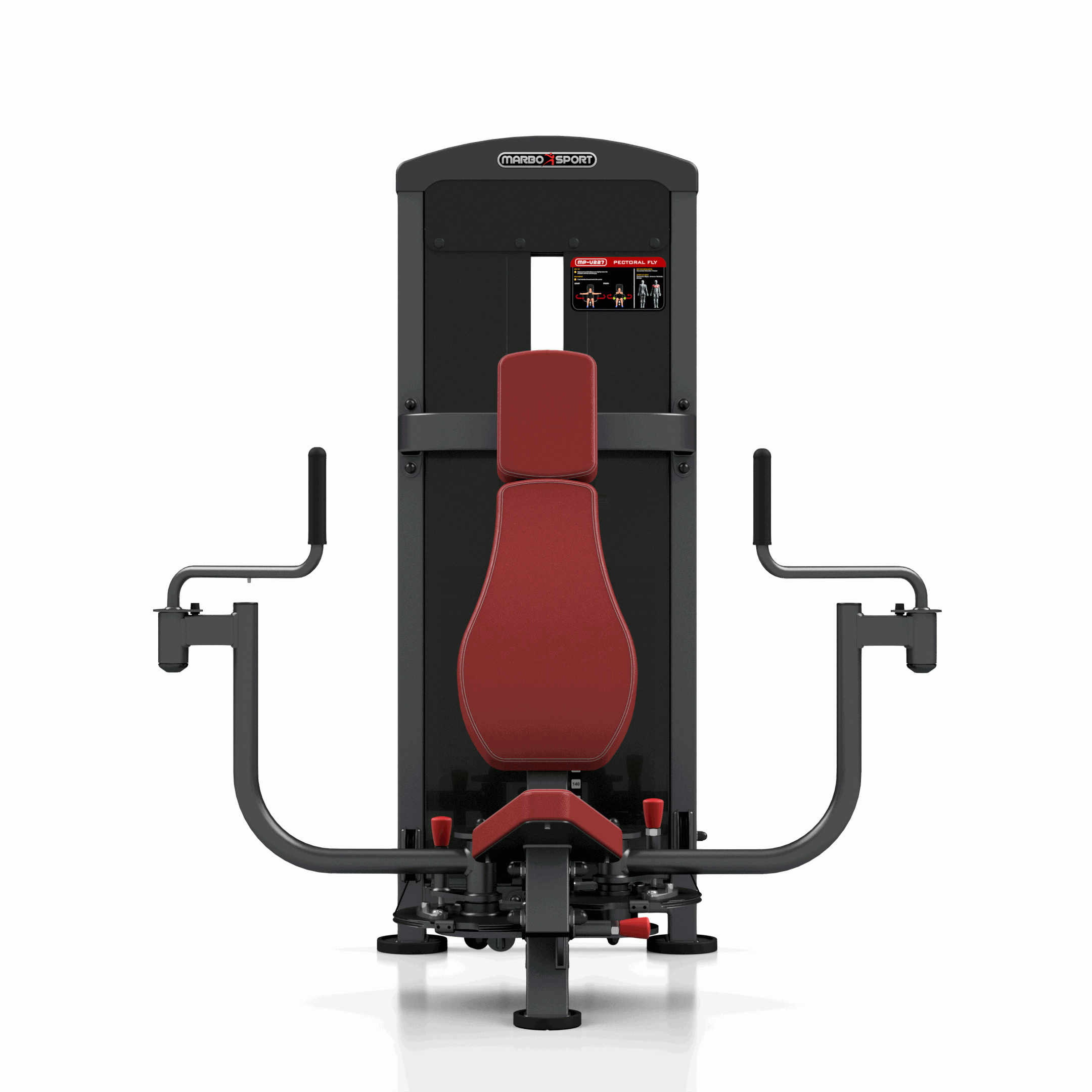 Posilňovací stoj rozpažovanie v sede PRO