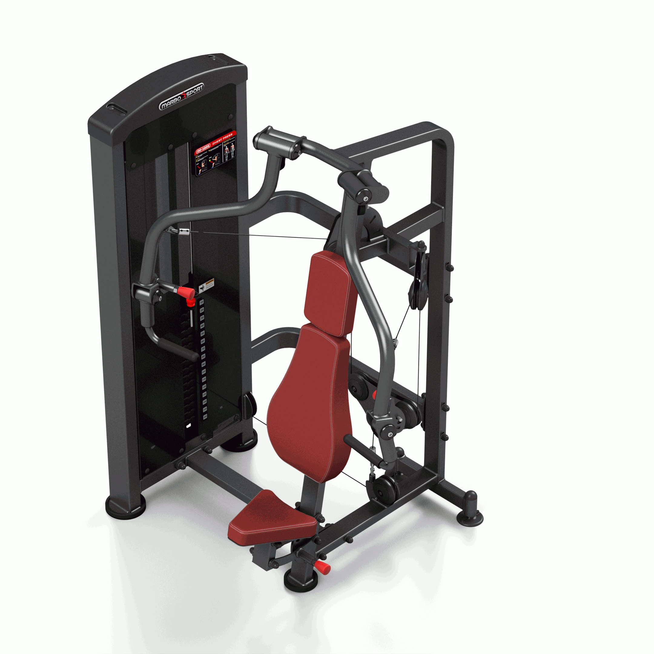 Posilňovací stroj horizontálne tlaky PRO