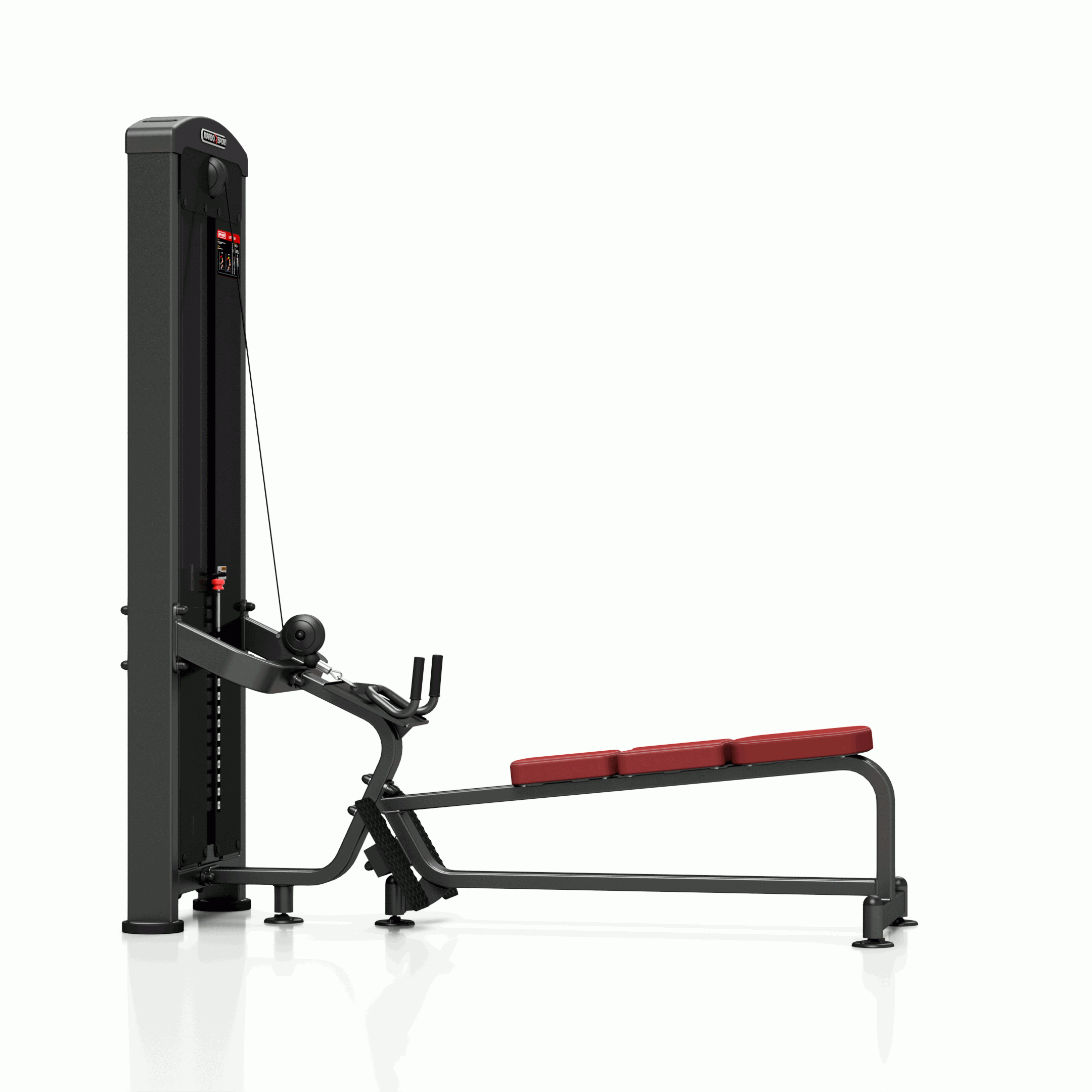 Posilňovací stroj na chrbát, spodná kladka