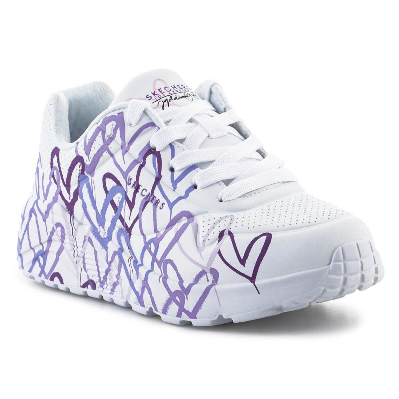 Skechers JGoldcrown: Uno Lite - Spread the Love Jr 314064L-WLPR