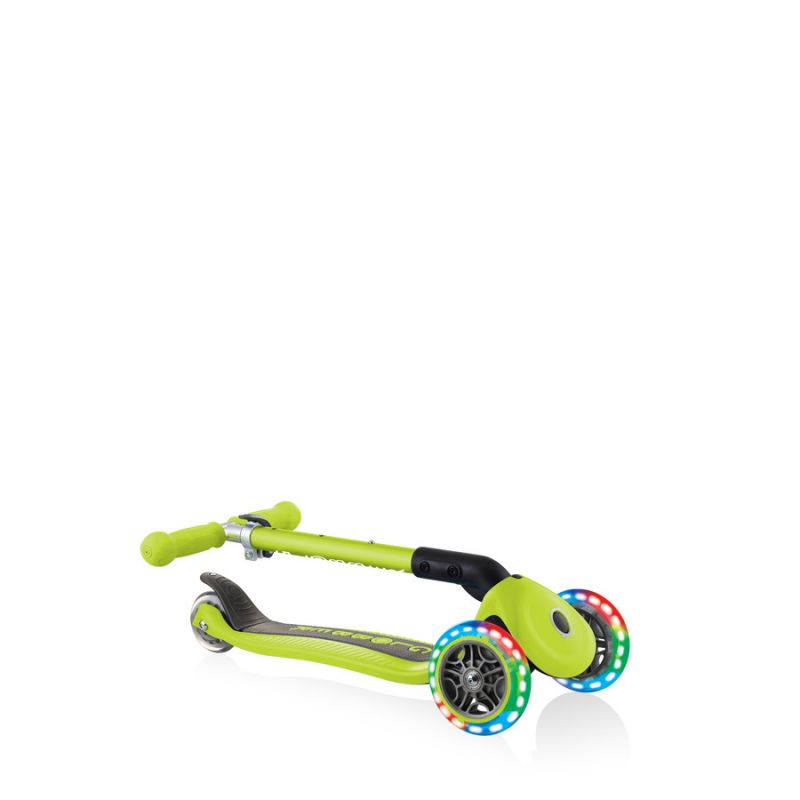 Globber Foldable Lights Lime Green Jr 437-106