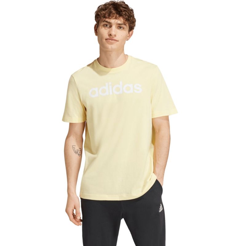 Tričko adidas Essentials Single Jersey Linear Embroidered M IZ4769