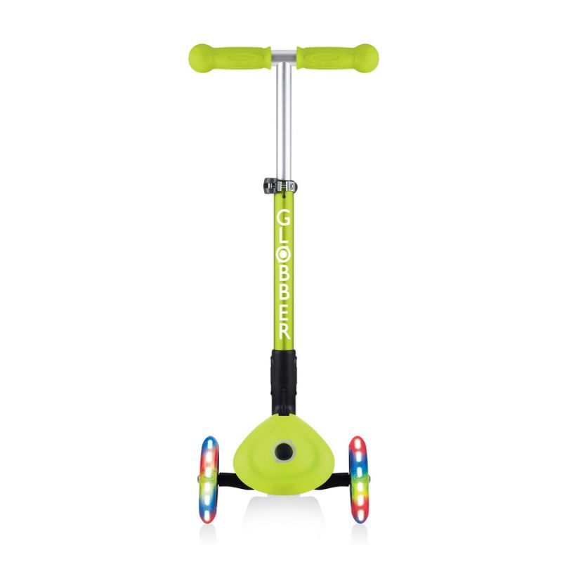 Globber Foldable Lights Lime Green Jr 437-106