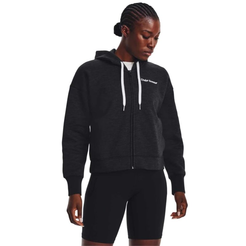 Under Armour Essential Fleece Script FZ Hoodie W 1374106-001