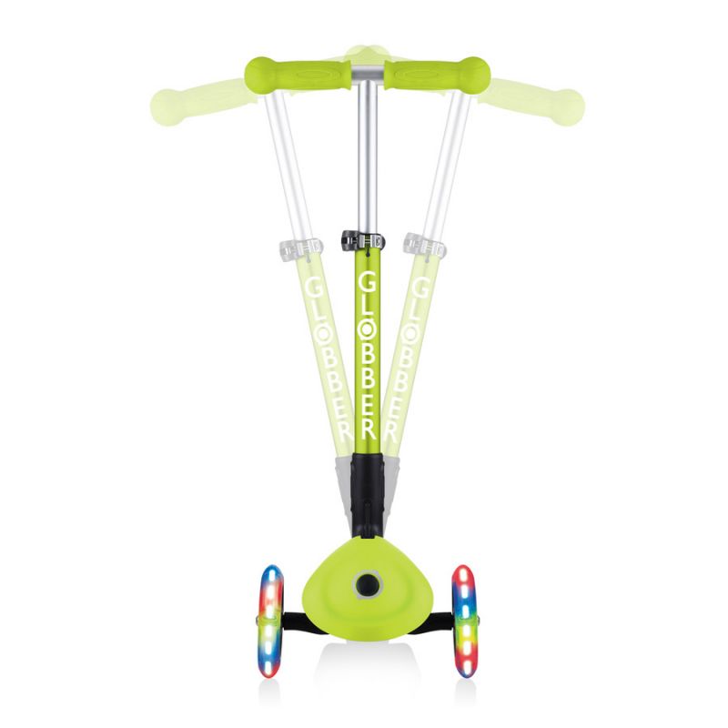 Globber Foldable Lights Lime Green Jr 437-106