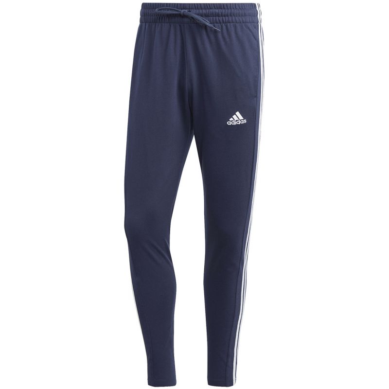 Tepláky adidas Essentials Single Jersey Tapered Open Hem 3-Stripes M IC0045