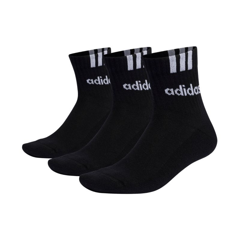 Ponožky adidas Cushioned 3-Stripes Linear Half-Crew IC1294