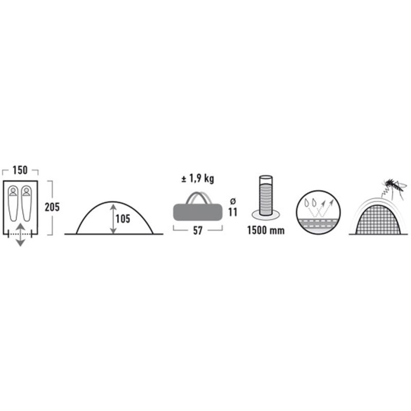 High Peak Monodome 2  10159
