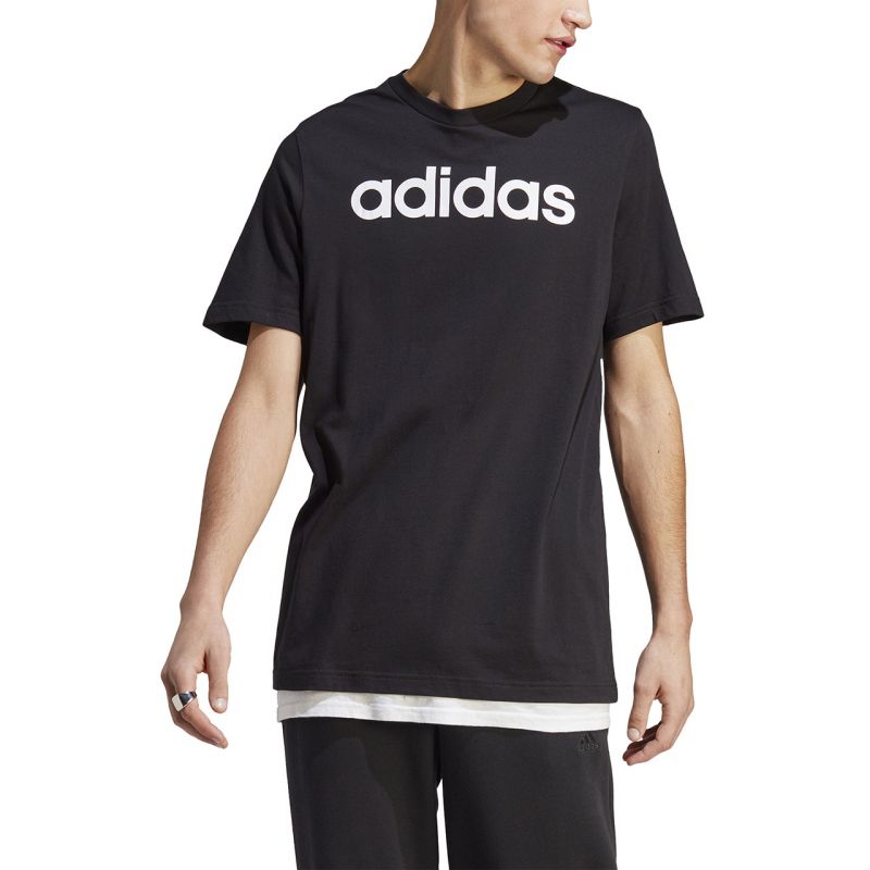 Tričko adidas Essentials Single Jersey Linear Embroidered Logo Tee M IC9274