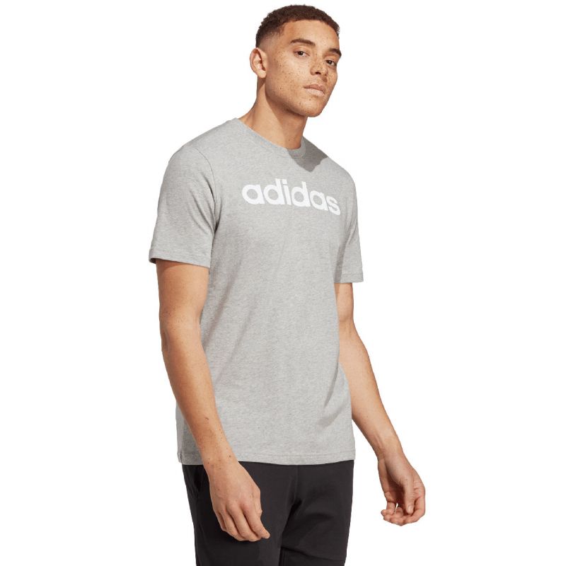 Tričko adidas Essentials Single Jersey Linear Embroidered Logo Tee M IC9277