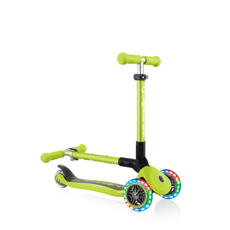 Globber Foldable Lights Lime Green Jr 437-106