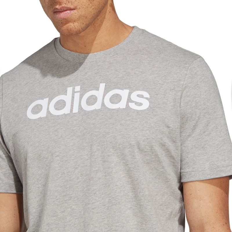 Tričko adidas Essentials Single Jersey Linear Embroidered Logo Tee M IC9277