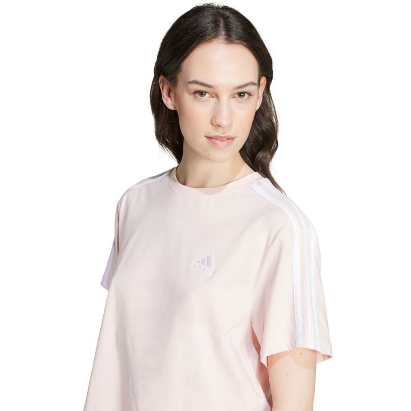 Tričko adidas Essentials 3-Stripes Single Jersey Crop Top W IY4227