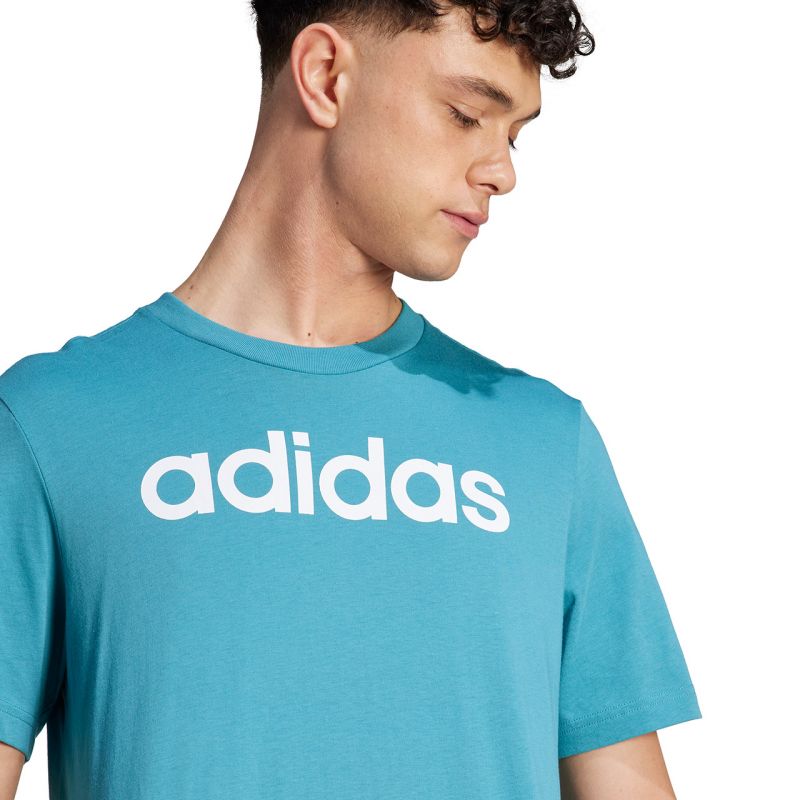 Tričko adidas Essentials Single Jersey Linear Embroidered Logo Tee M IJ8655
