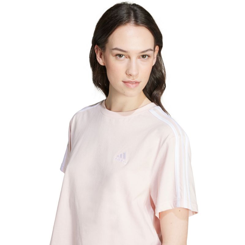 Tričko adidas Essentials 3-Stripes Single Jersey Crop Top W IY4227
