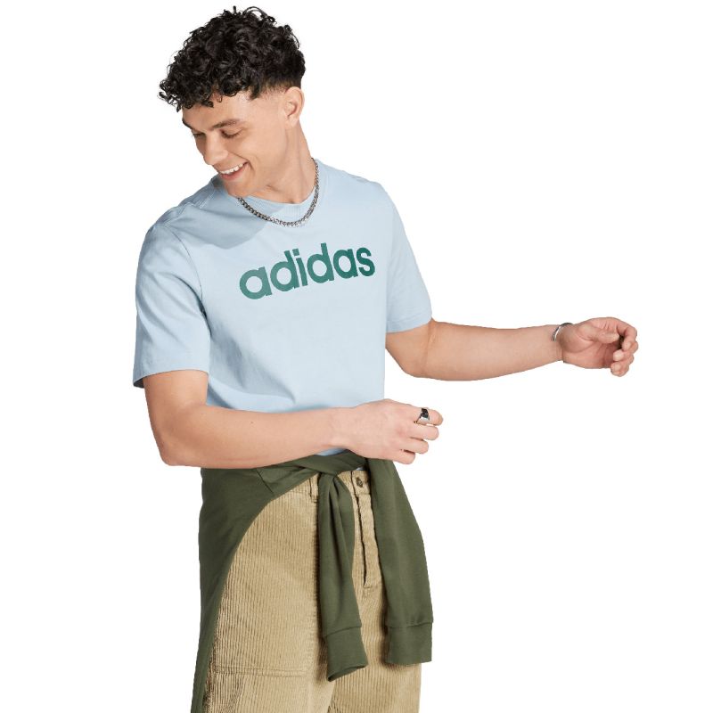 Tričko  adidas Essentials Single Jersey Linear Embroidered Logo Tee M IJ8651