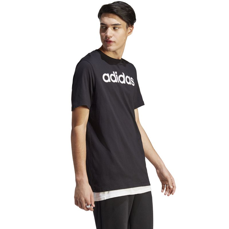 Tričko adidas Essentials Single Jersey Linear Embroidered Logo Tee M IC9274