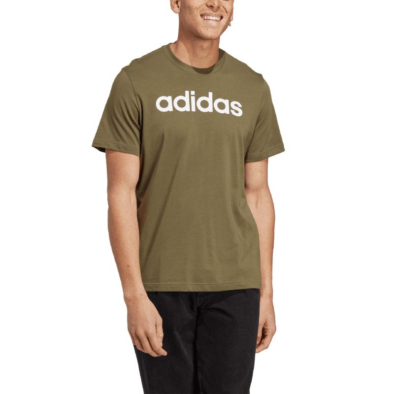 Tričko adidas Essentials Single Jersey Linear Embroidered Logo Tee M IC9280