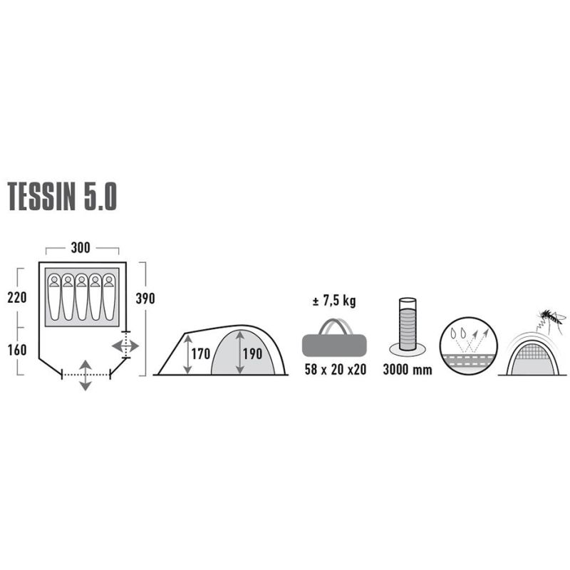 High Peak Tessin 5 10228