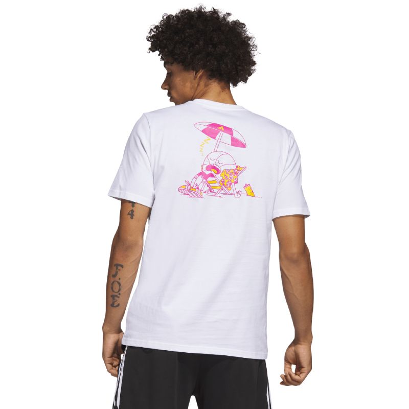Tričko adidas Lil Stripe Spring Break Graphic Short Sleeve Basketball Tee M IC1868