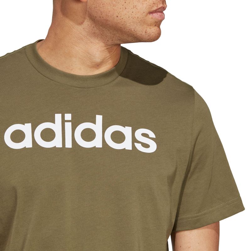 Tričko adidas Essentials Single Jersey Linear Embroidered Logo Tee M IC9280