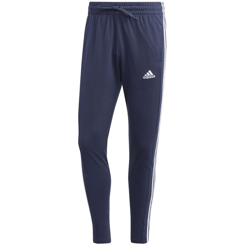 Tepláky adidas Essentials Single Jersey Tapered Open Hem 3-Stripes M IC0045