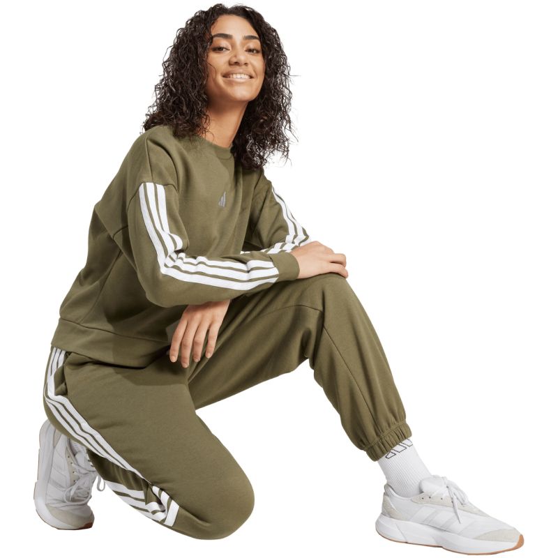 Tepláky adidas Essentials 3-Stripes Fleece Loose-Fit W JX7698