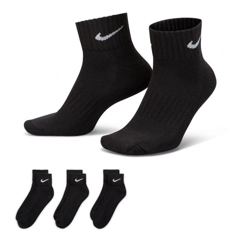 Ponožky Nike Value Cotton Quarter 3pary SX4926 001