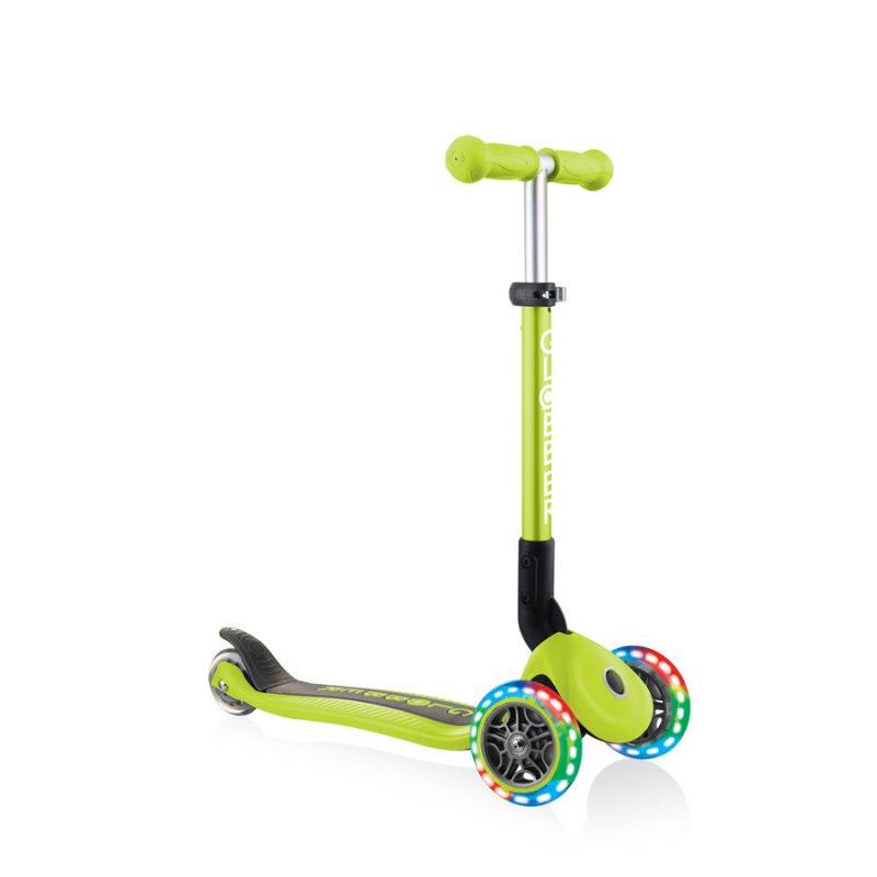 Globber Foldable Lights Lime Green Jr 437-106