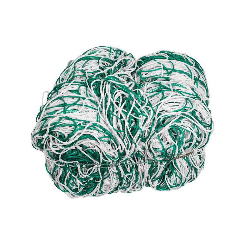 Sieť na futbalovú bránku 5x2 m 150/80cm/4mm PE, 2ks /green-white/