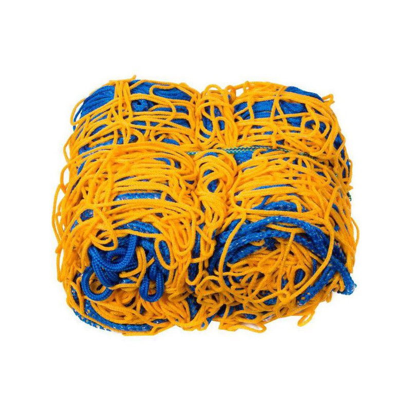 Sieť na futbalovú bránku 7,32x2,44 m 200/200cm/4mm, 2ks /blue-yelow/