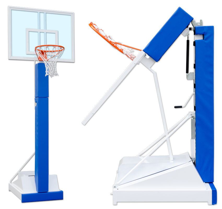 Basketbalový skladací kôš na kolesách S04014